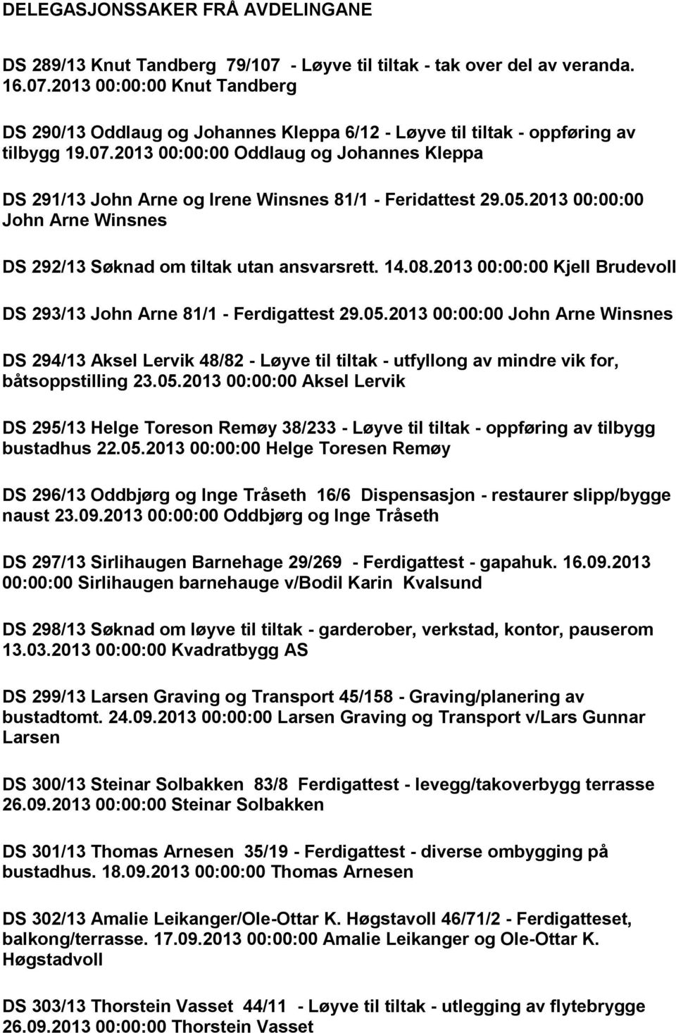 2013 00:00:00 Kjell Brudevoll DS 293/13 John Arne 81/1 - Ferdigattest 29.05.