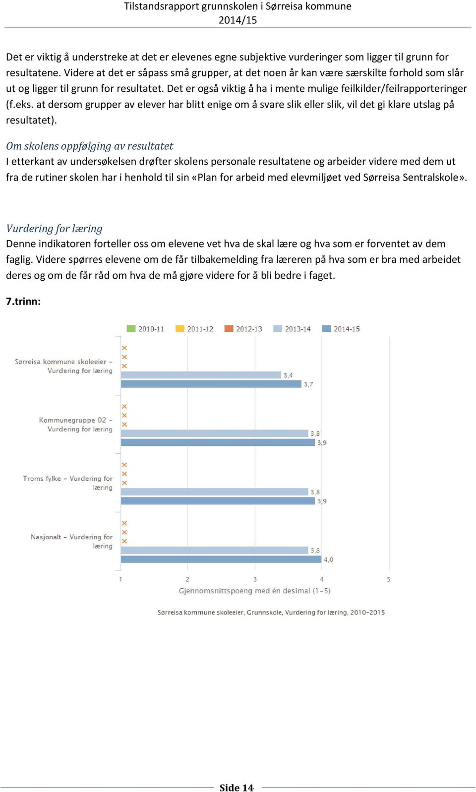 eks. at dersom grupper av elever har blitt enige om å svare slik eller slik, vil det gi klare utslag på resultatet).