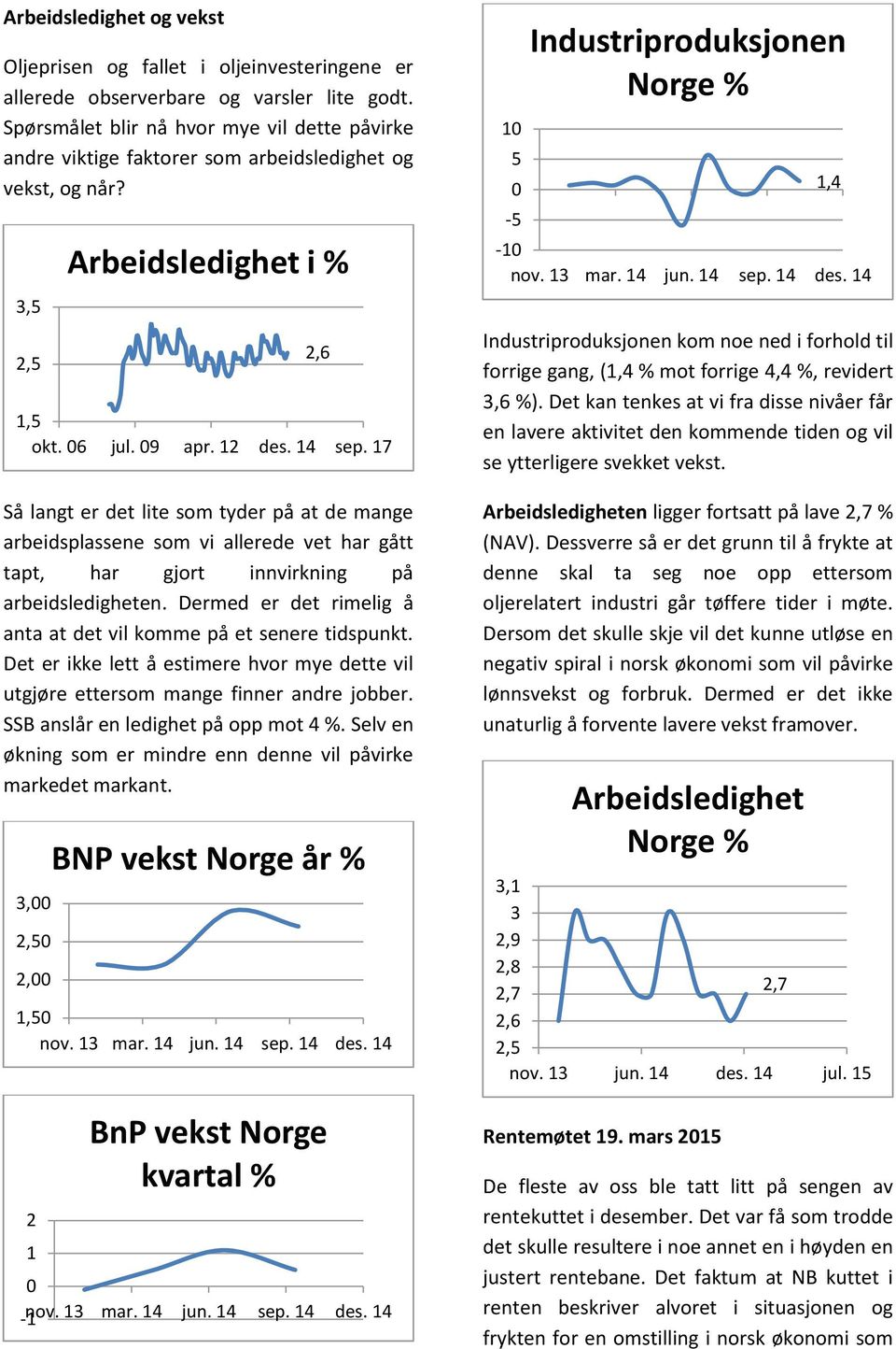 7 Så langt er det lite som tyder på at de mange arbeidsplassene som vi allerede vet har gått tapt, har gjort innvirkning på arbeidsledigheten.