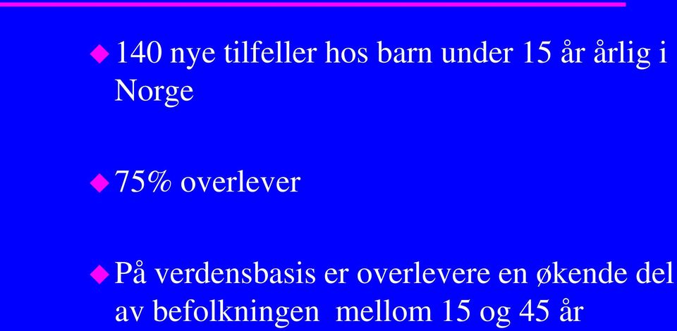 verdensbasis er overlevere en økende