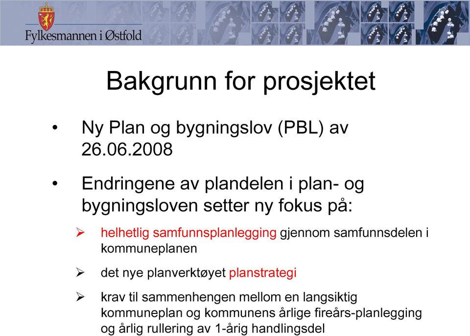 samfunnsplanlegging gjennom samfunnsdelen i kommuneplanen det nye planverktøyet planstrategi