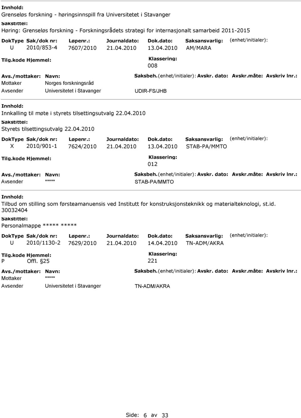 04.2010 2010/901-1 7624/2010 13.04.2010 TAB-A/MMTO TAB-A/MMTO Tilbud om stilling som førsteamanuensis ved nstitutt for konstruksjonsteknikk og materialteknologi, st.