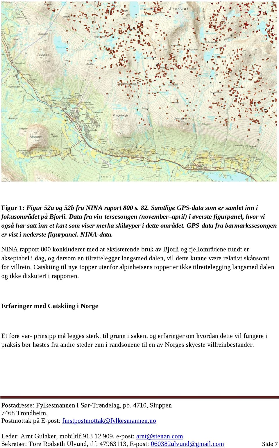 GPS-data fra barmarkssesongen er vist i nederste figurpanel. NINA-data.