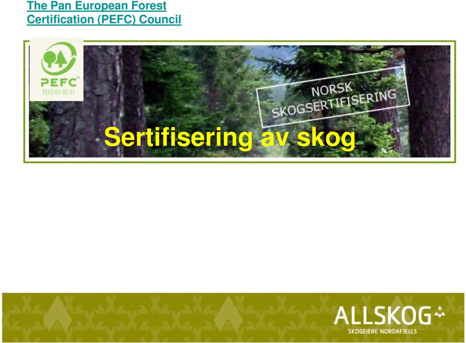 skogforvaltning er i Norge i dag en forutsetning for å