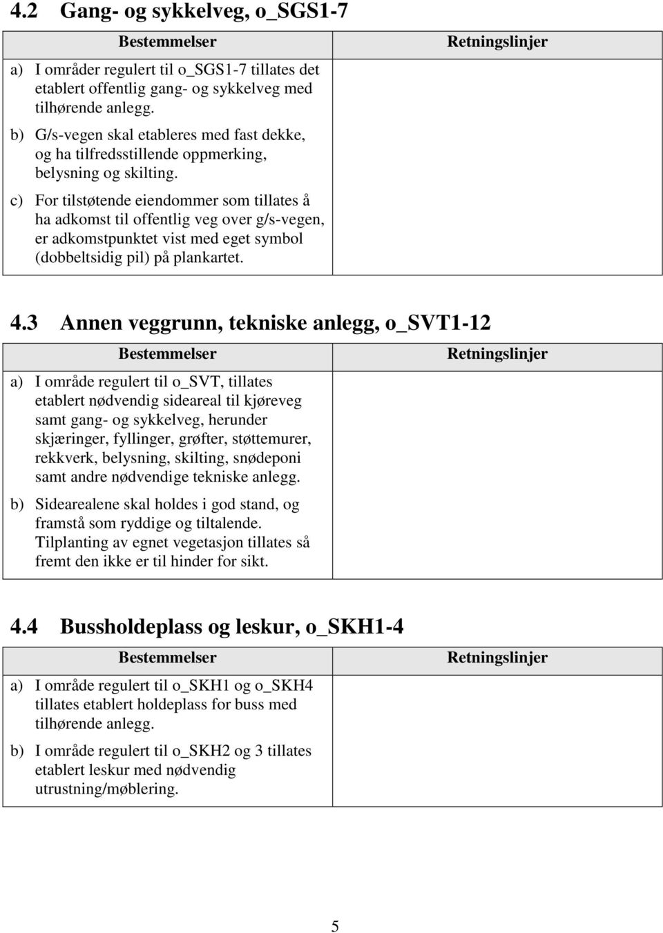 c) For tilstøtende eiendommer som tillates å ha adkomst til offentlig veg over g/s-vegen, er adkomstpunktet vist med eget symbol (dobbeltsidig pil) på plankartet. 4.