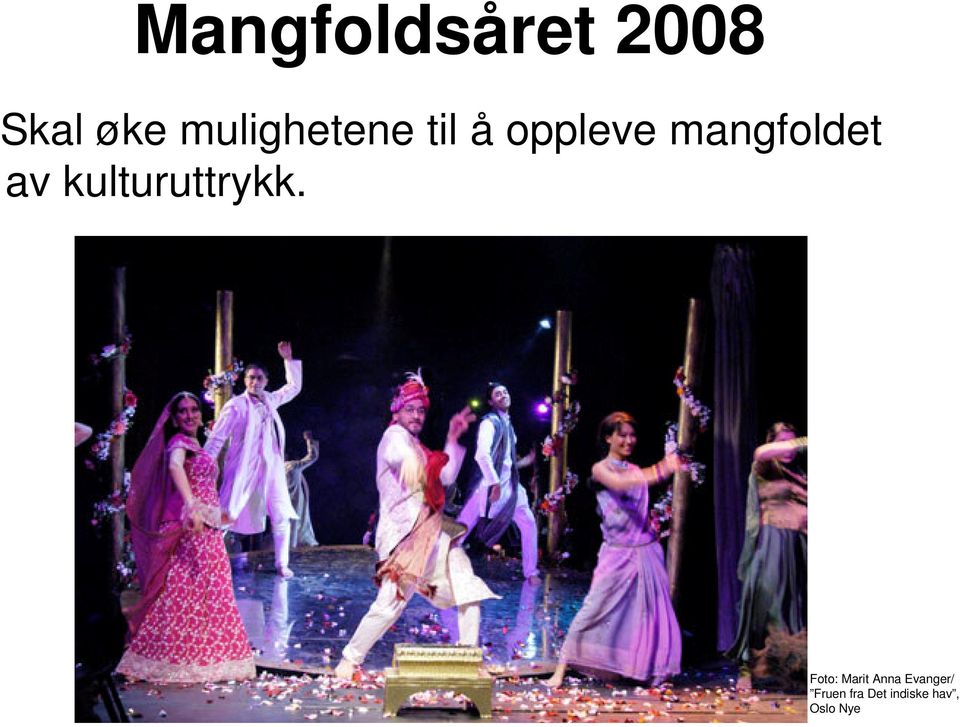 mangfoldet av kulturuttrykk.