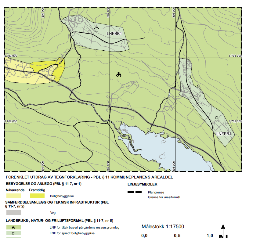 Illustrasjon fra T-1491 Vi skal i det videre gjennomgå hva kravene til omfang og lokalisering betyr.