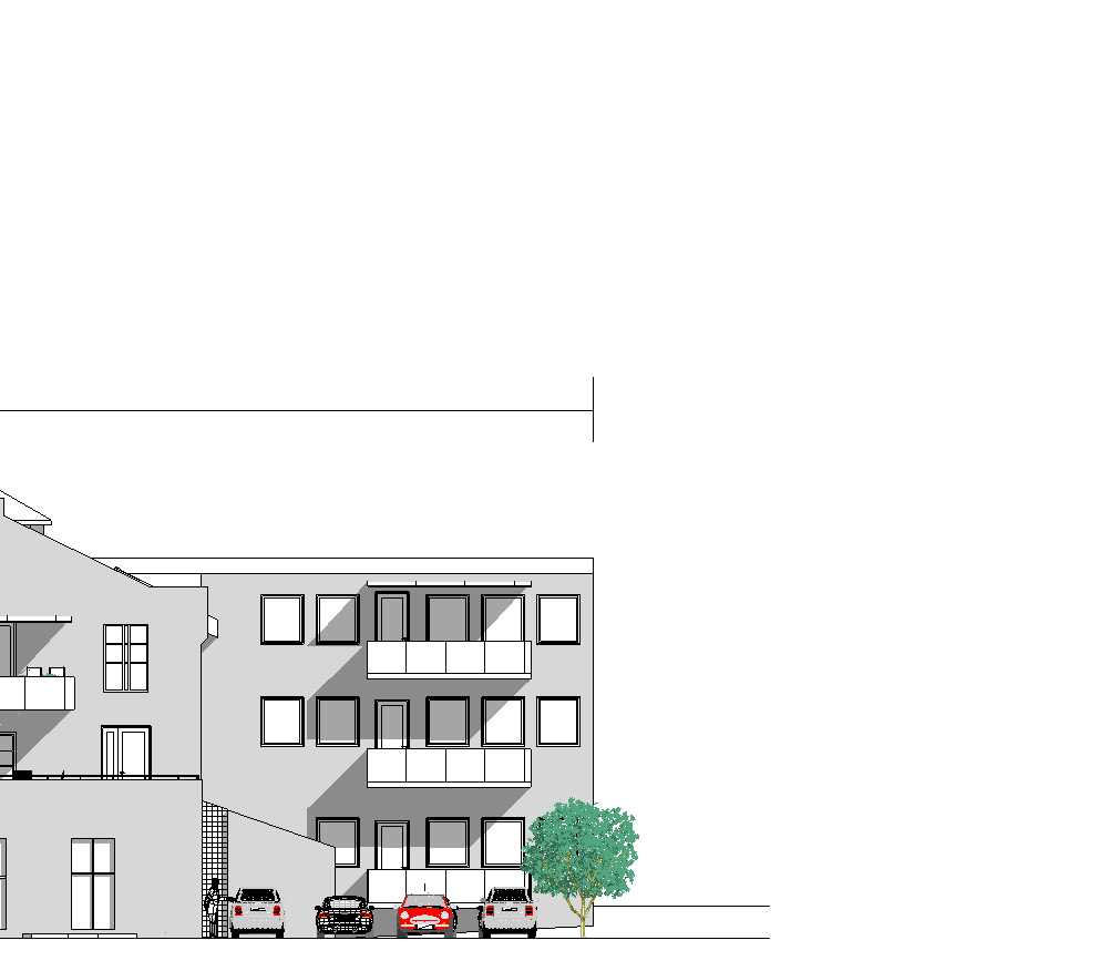 Eksisterende Tilbygg Eksisterende + 75,95 + 7,7 / 7,8 + 69,5 + 65,8 FSDE MOT SØRØST + 75,95 + 7,7 / 7,8 + 69,5 + 65,8 FSDE MOT NORDVEST FSDE MOT SØRVEST OVERSIKTSILDE MED UTEOMRÅDE OG PRKERING PÅ TK