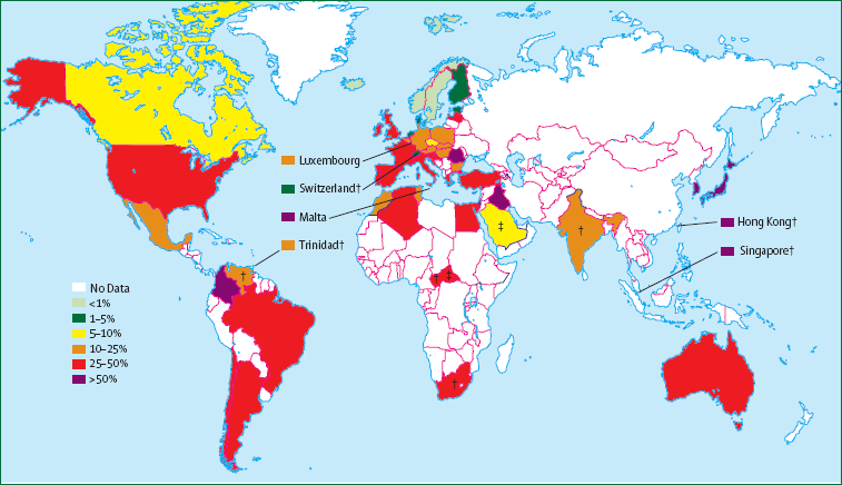 MRSA globally Grundmann H et al.