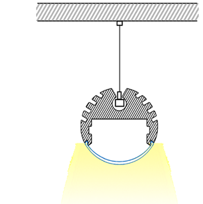 Passer til LED stripes IP20 opptil 14,4w/m. Aluminiumsprofil for innfelling. Egner seg for infelling i rekkverk, nisjer, innredninger osv. for bruk som effekt- og markeringsbelysning og lignende.