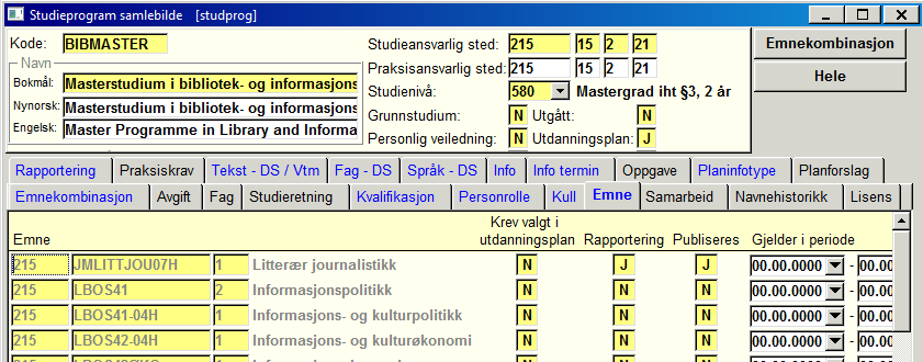 Bilder, rutiner og rapporter Bilder i FS henter informasjon fra flere ulike steder.