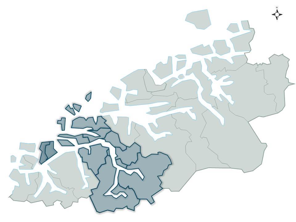 Sandøy Haram Skodje Samla areal: 3 295 km 2 Sula Ulstein Ørskog Stordal Hareid Samla