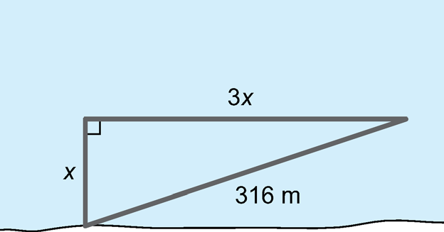 Oppgve 7014 Digonlen i kjellerdør er ypotenus i en rettvinklet treknt. Vi ruker derfor pytgorssetningen.