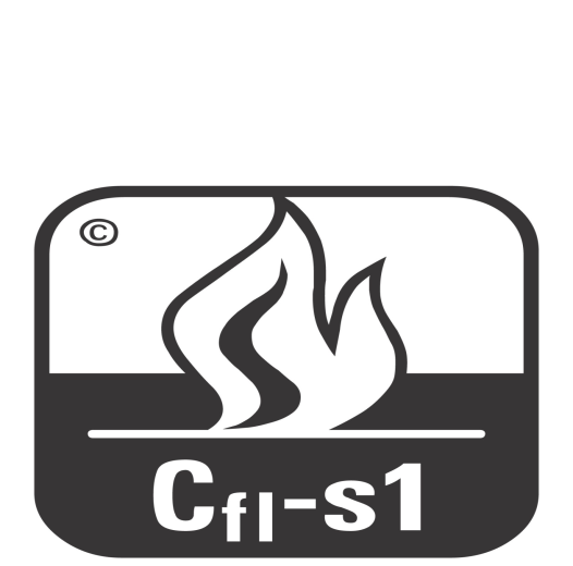 EN 429 Abrasion EN ISO 5470-1 Resistance to indentation EN 1516 Behaviour under a rolling load EN 1569 Resistance to impact EN 1517 Cfl-S1 (Varnished finish) E1 No pentachlorophenol 3,5 mm 0,06 g