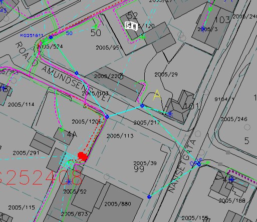 ROALD AMUNDSENS GATE (NETT) kart Skagerak nett.