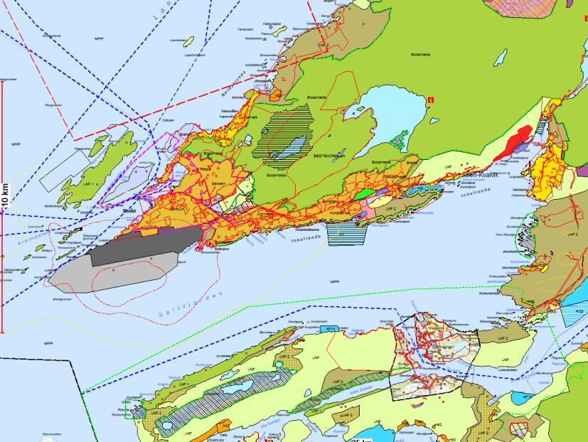 Erfaringer i Bodø kommune Mange gamle reguleringsplaner (før 2004) Flere er delvis erstattet av nye planer Få er opphevet i sin helhet Kommuneplanens arealdel