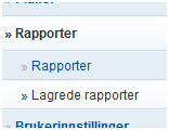 Merk! Når du vil se på rapporten klikker du på linja som inneholder den rapporten du vil se, og søket utføres slik at du kommer direkte til resultatet.