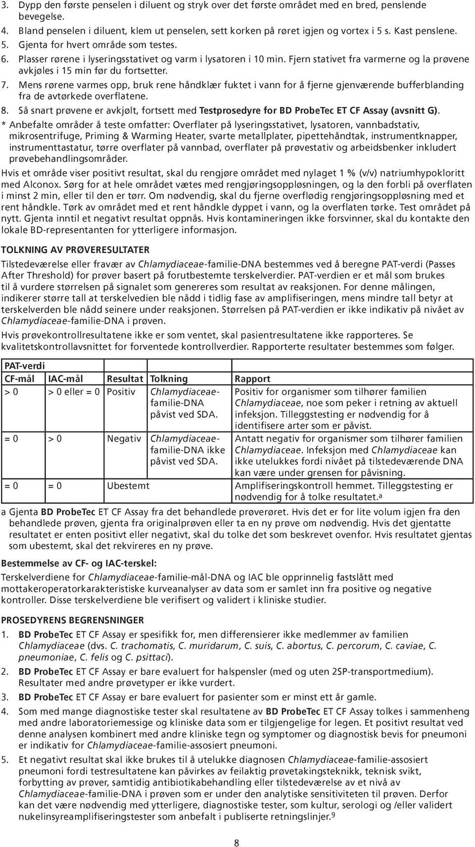 7. Mens rørene varmes opp, bruk rene håndklær fuktet i vann for å fjerne gjenværende bufferblanding fra de avtørkede overflatene. 8.