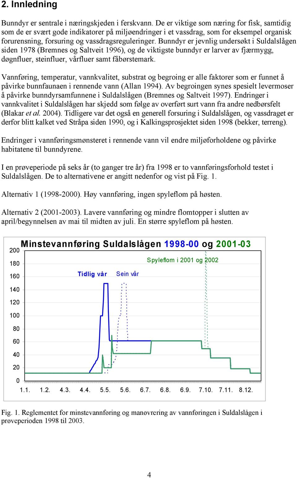 Bunndyr er jevnlig undersøkt i Suldalslågen siden 1978 (Bremnes og Saltveit 16), og de viktigste bunndyr er larver av fjærmygg, døgnfluer, steinfluer, vårfluer samt fåbørstemark.