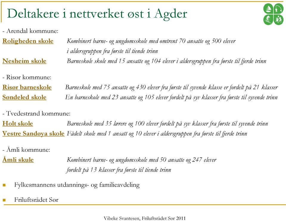 syvende klasse er fordelt på 21 klasser En barneskole med 23 ansatte og 105 elever fordelt på syv klasser fra første til syvende trinn - Tvedestrand kommune: Holt skole Barneskole med 35 lærere og