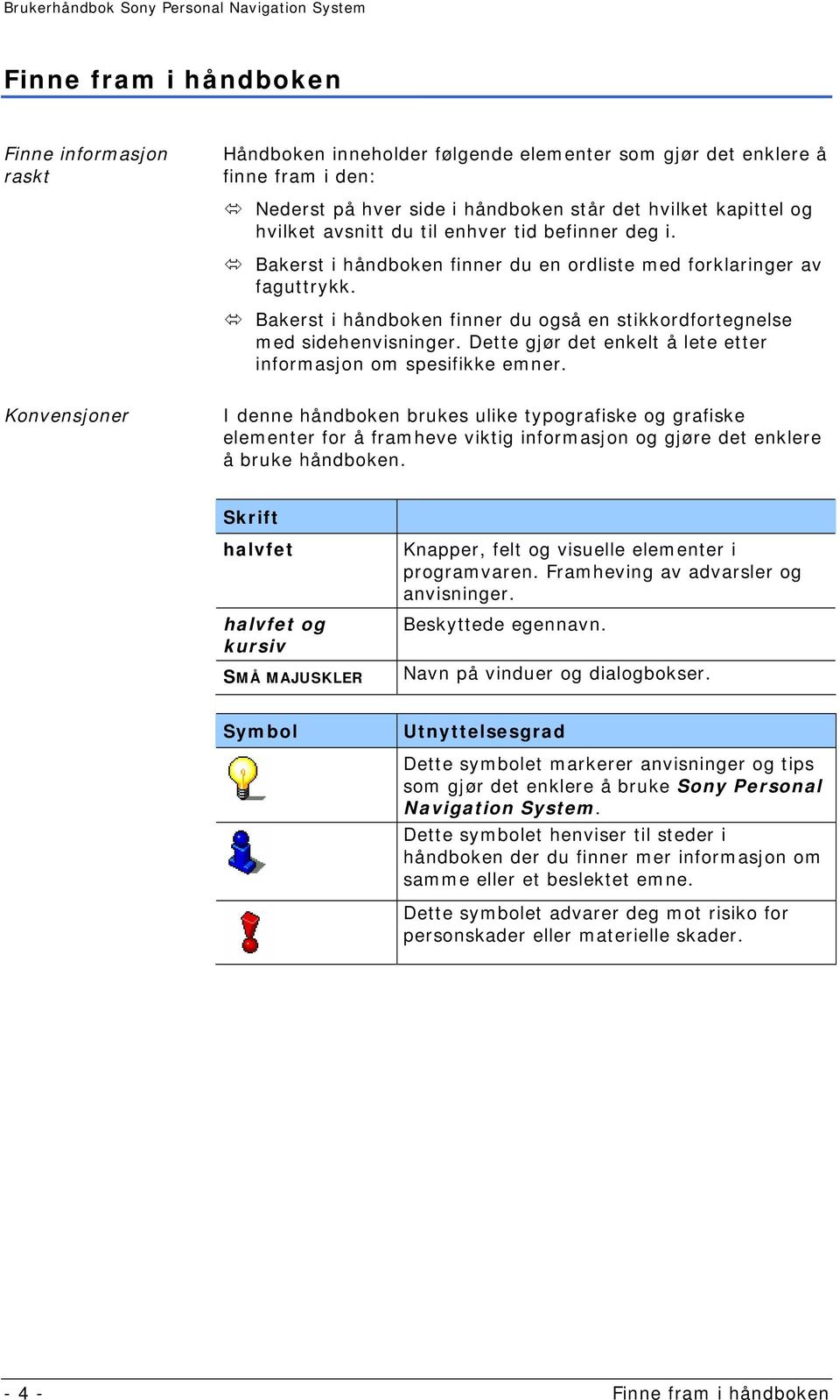 Dette gjør det enkelt å lete etter informasjon om spesifikke emner.