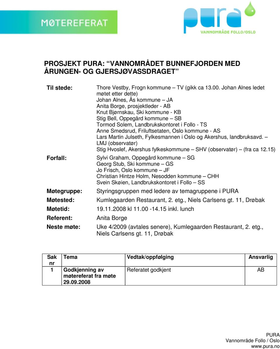 TS Anne Smedsrud, Friluftsetaten, Oslo kommune - AS Lars Martin Julseth, Fylkesmannen i Oslo og Akershus, landbruksavd.