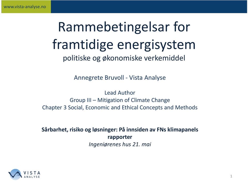 Change Chapter 3 Social, Economic and Ethical Concepts and Methods Sårbarhet,