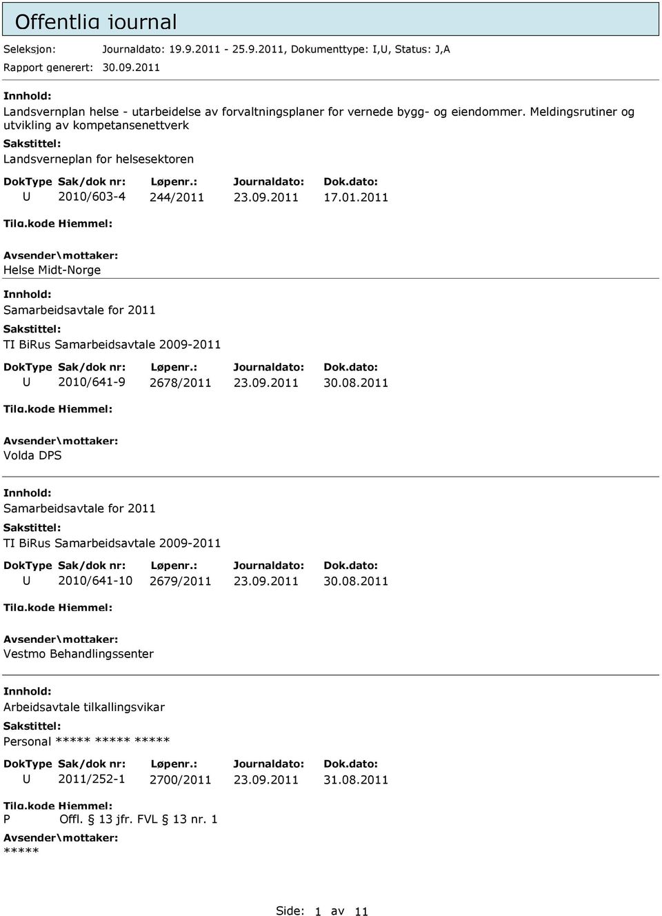 Meldingsrutiner og utvikling av kompetansenettverk Landsverneplan for helsesektoren 2010