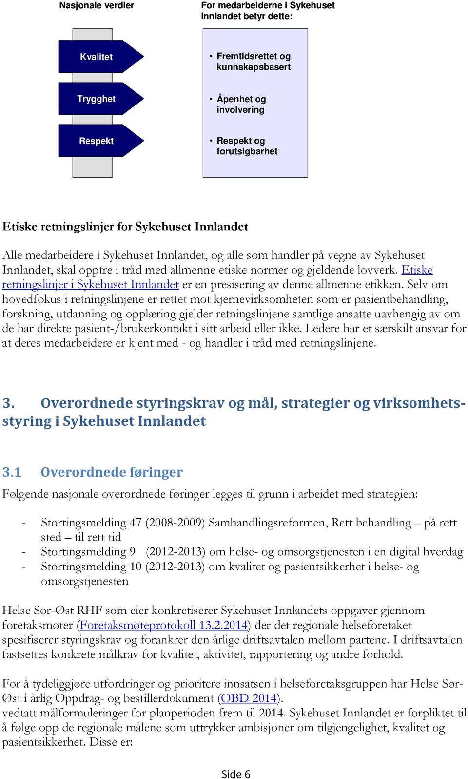 Etiske retningslinjer i Sykehuset Innlandet er en presisering av denne allmenne etikken.