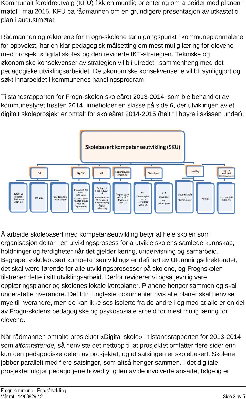 reviderte IKT-strategien. Tekniske og økonomiske konsekvenser av strategien vil bli utredet i sammenheng med det pedagogiske utviklingsarbeidet.