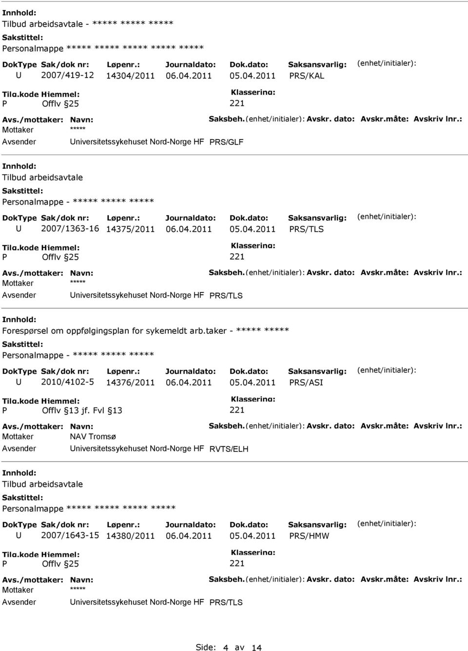 oppfølgingsplan for sykemeldt arb.