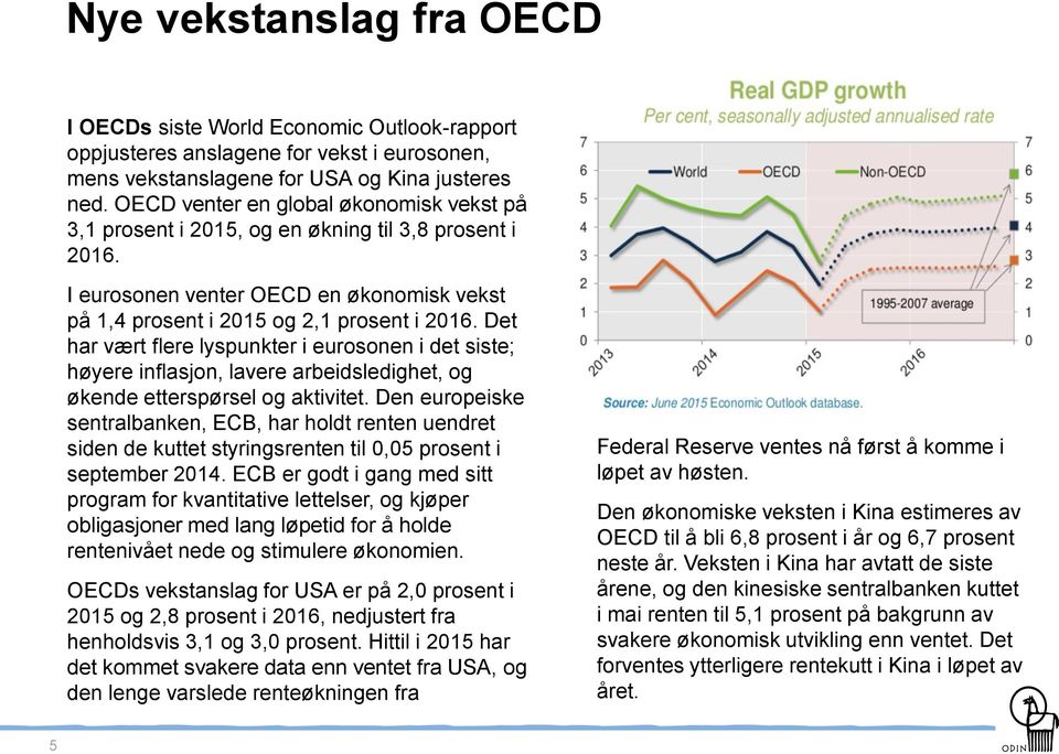 Det har vært flere lyspunkter i eurosonen i det siste; høyere inflasjon, lavere arbeidsledighet, og økende etterspørsel og aktivitet.