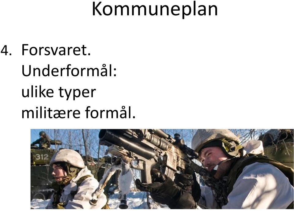 Underformål: