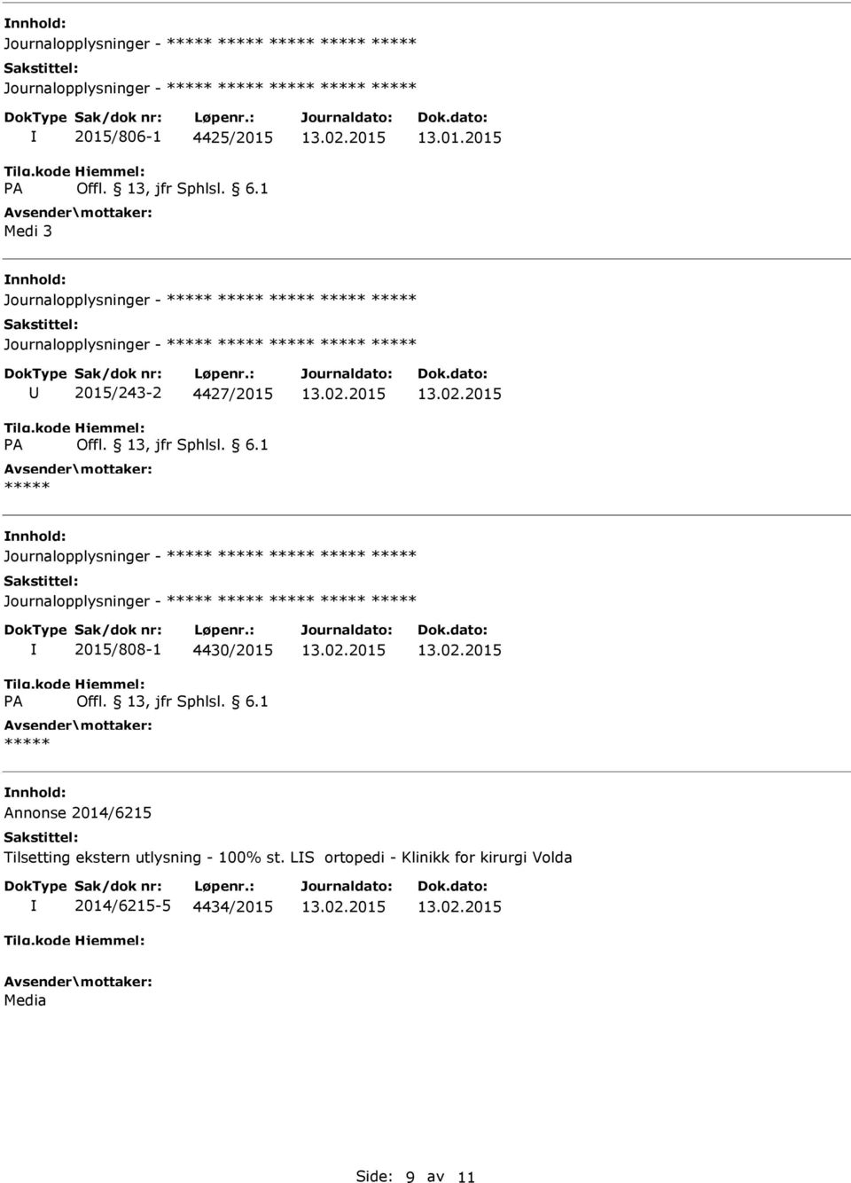 Tilsetting ekstern utlysning - 100% st.