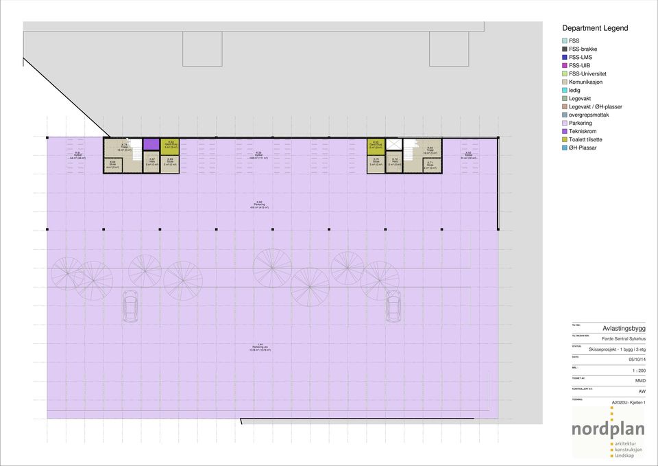 59 Sykkel 108 m² (111 m²) K.65 Gard./usj 5 m² (5 m²) K.70 Sluse K.7 K.63 16 m² (0 m²) K.