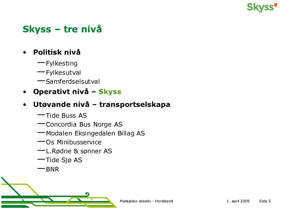 Concordia Bus Norge AS Modalen Eksingedalen Billag AS Os Minibusservice L.