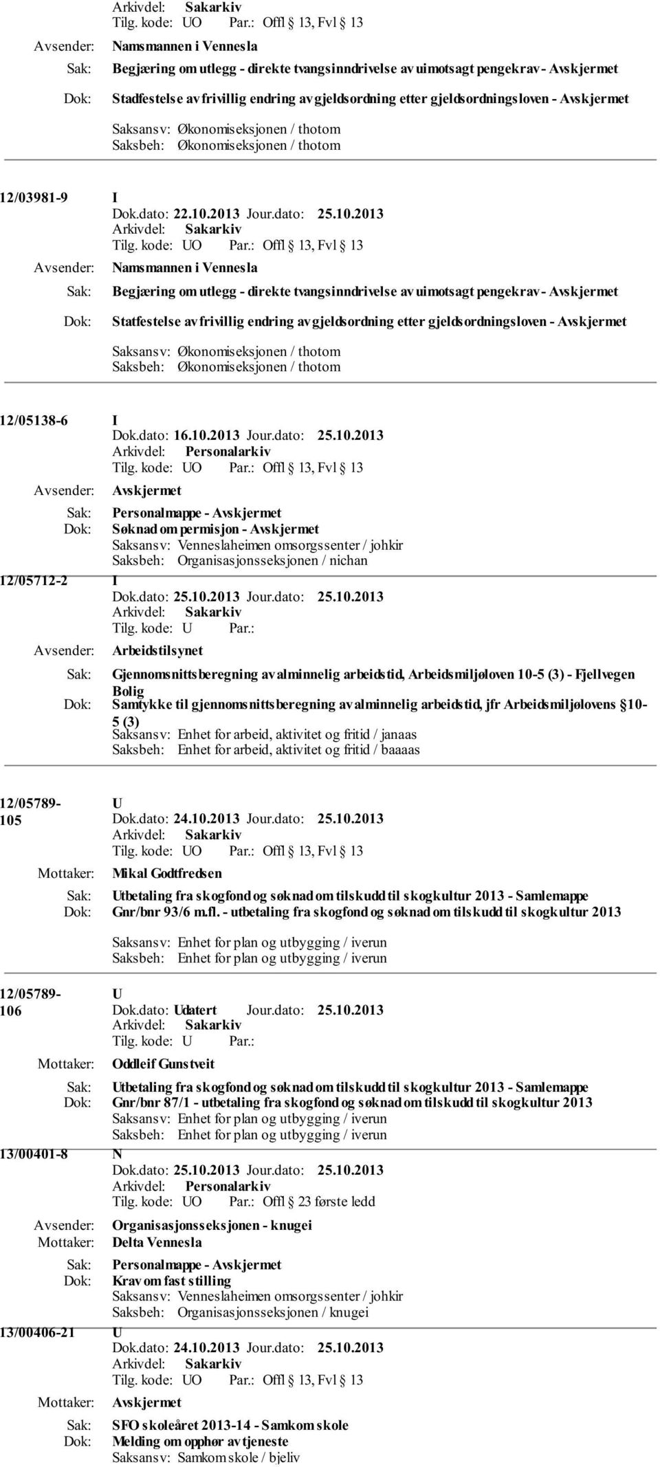 kode: U Arbeidstilsynet Gjennomsnittsberegning av alminnelig arbeidstid, Arbeidsmiljøloven 10-5 (3) - Fjellvegen Bolig Samtykke til gjennomsnittsberegning av alminnelig arbeidstid, jfr