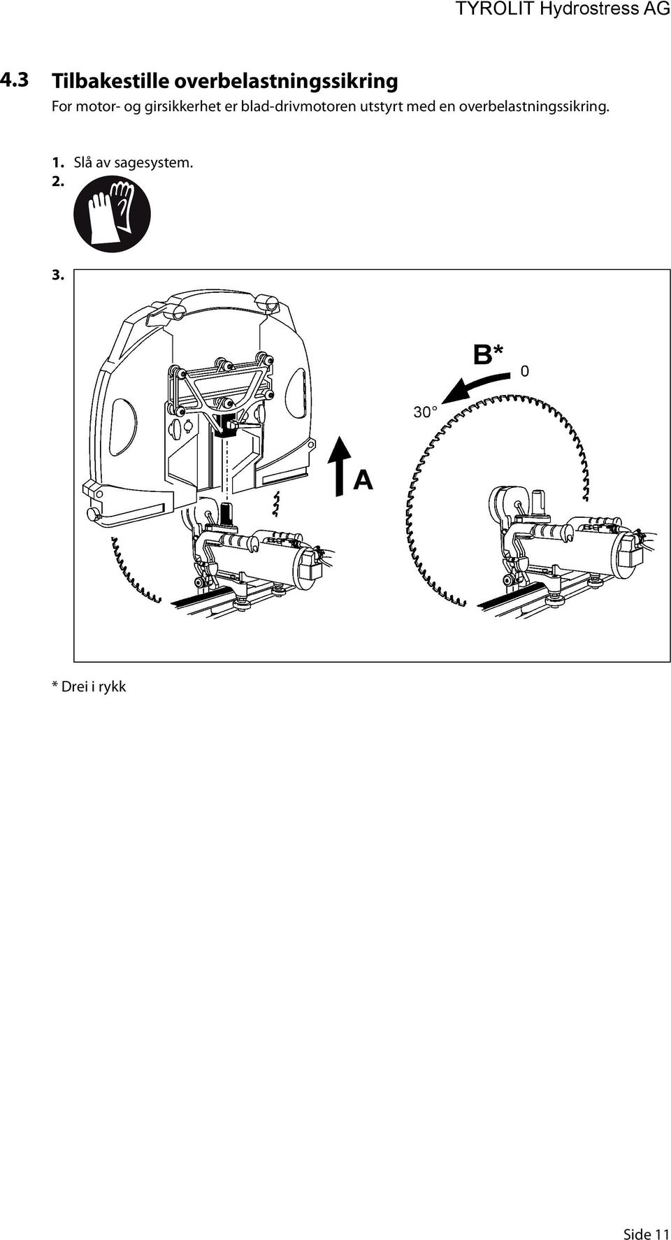 blad-drivmotoren utstyrt med en