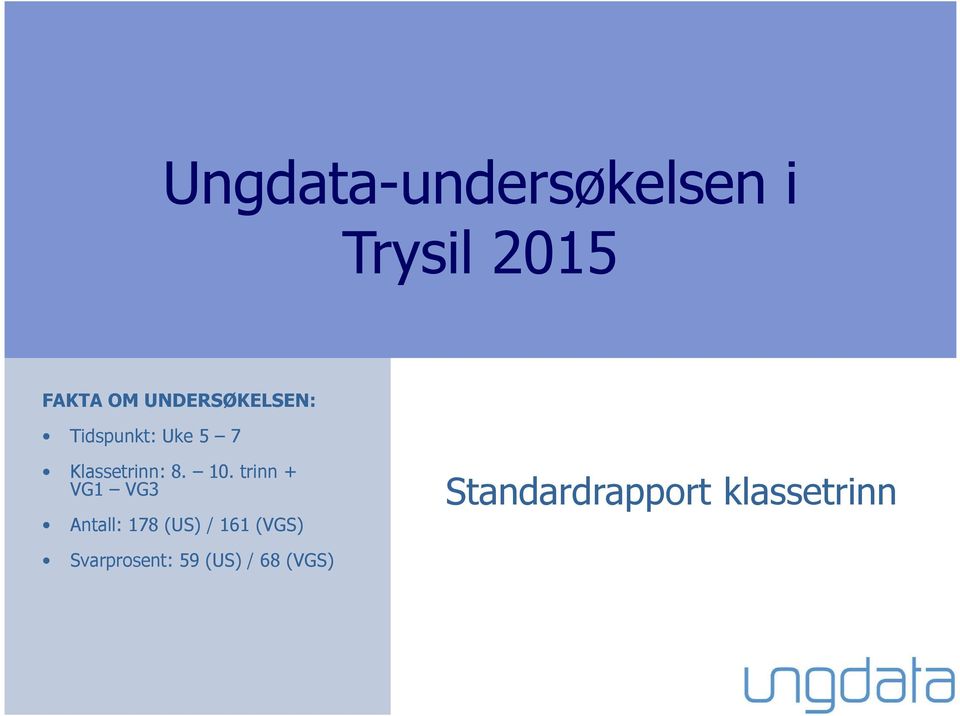 1. trinn + Antall: 17 (US) / 161 (VGS)