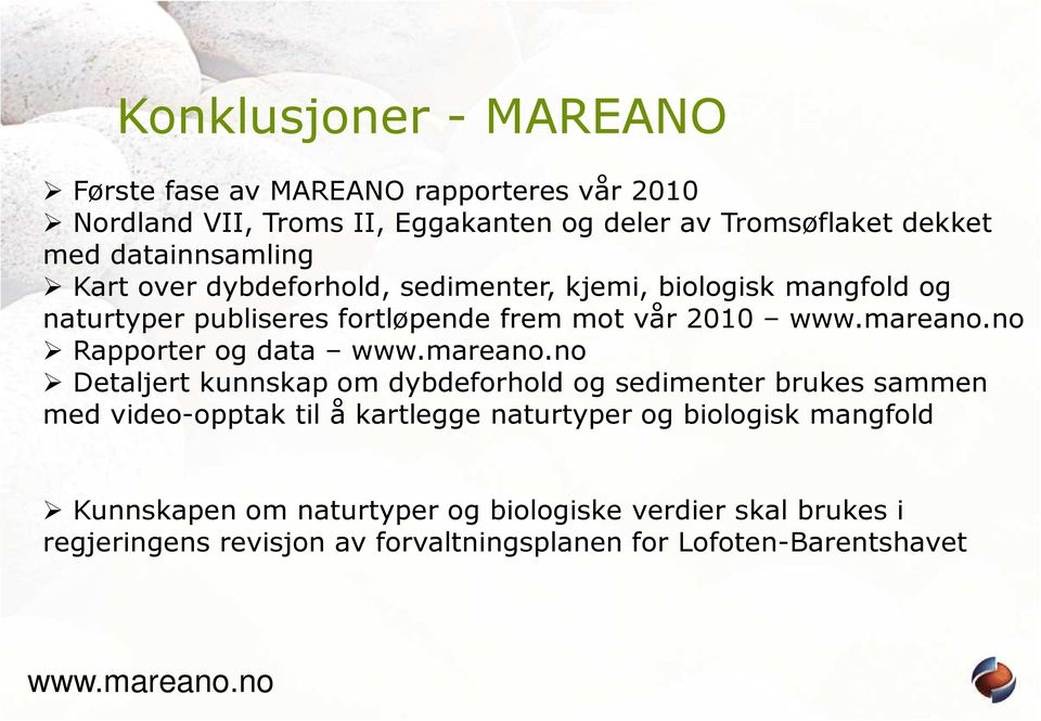 no Rapporter og data www.mareano.