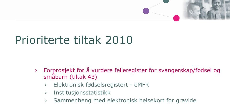 (tiltak 43) Elektronisk fødselsregistert - emfr