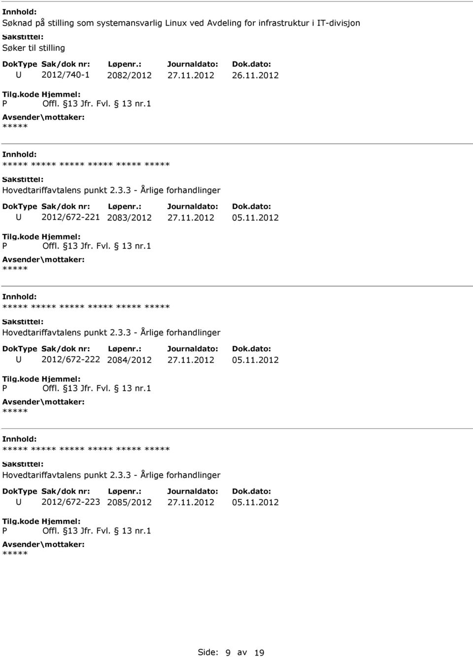 stilling 2012/740-1 2082/2012 26.11.