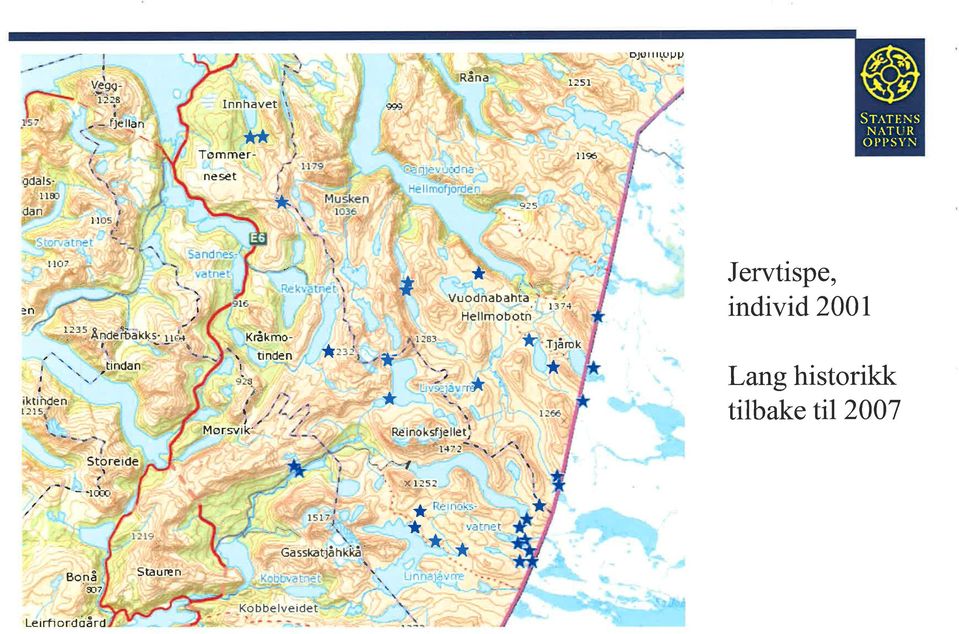 ll5- \ çl Sore _r \ -'le-c Bo å sl 7 Lerri ord åå rd de lil9 Þ Morsvrk' a l57 Gass<ajåhkiå' \ \ l.rlr '111-' Kobbelveide l i_-r'--/ \ \ Re inoksfjellef +:f-'.