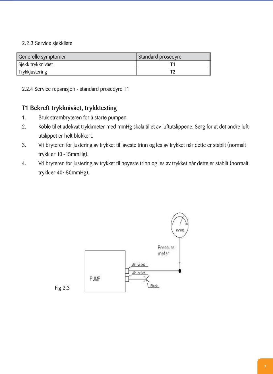 Sørg for at det andre luftutslippet er helt blokkert. 3.