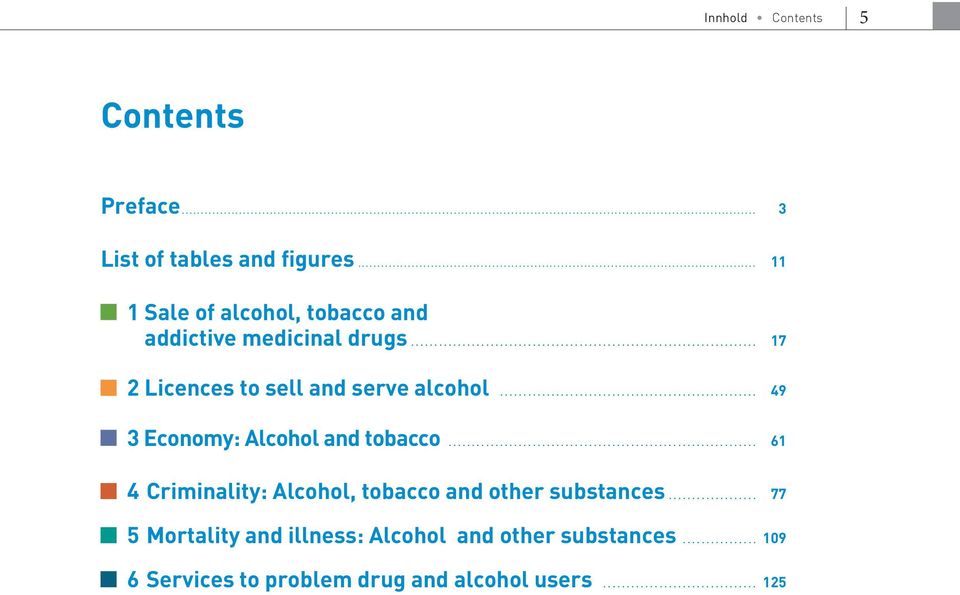 .. 17 2 Licences to sell and serve alcohol... 49 3 Economy: Alcohol and tobacco.