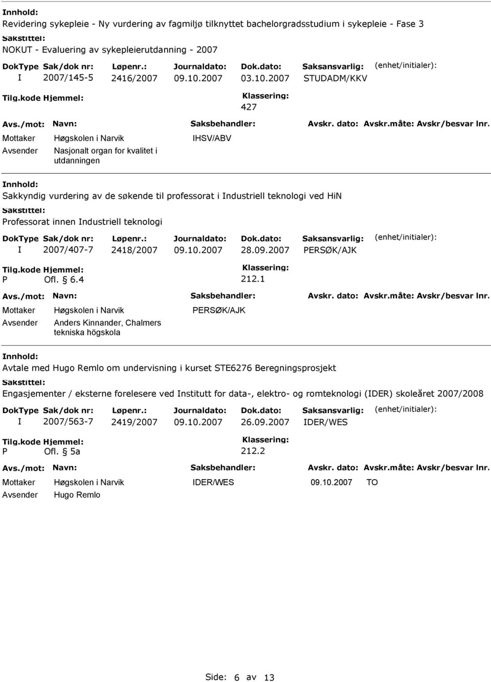 ndustriell teknologi 2007/407-7 2418/2007 28.09.2007 212.