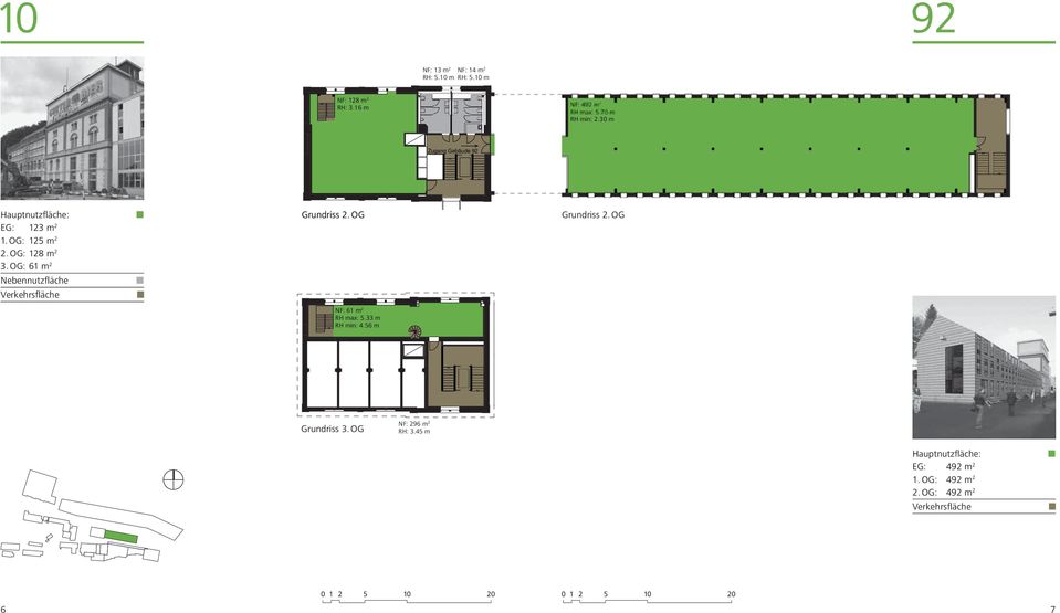 OG: 61 m 2 Nebennutzfläche Grundriss 2. OG NF: 61 m 2 RH max: 5.33 m RH min: 4.