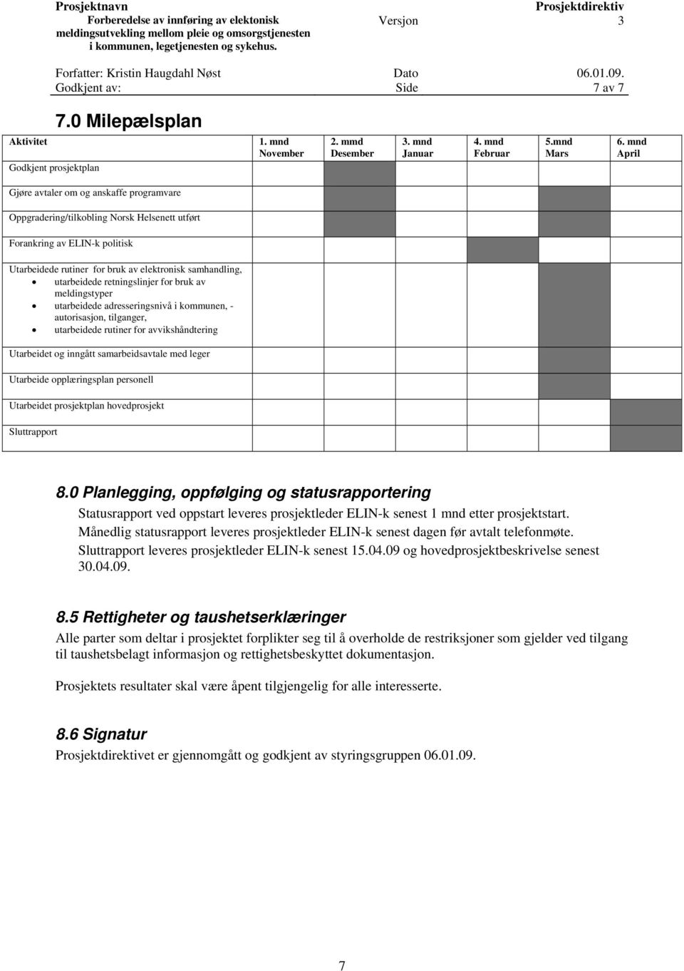 retningslinjer for bruk av meldingstyper utarbeidede adresseringsnivå i kommunen, - autorisasjon, tilganger, utarbeidede rutiner for avvikshåndtering Utarbeidet og inngått samarbeidsavtale med leger