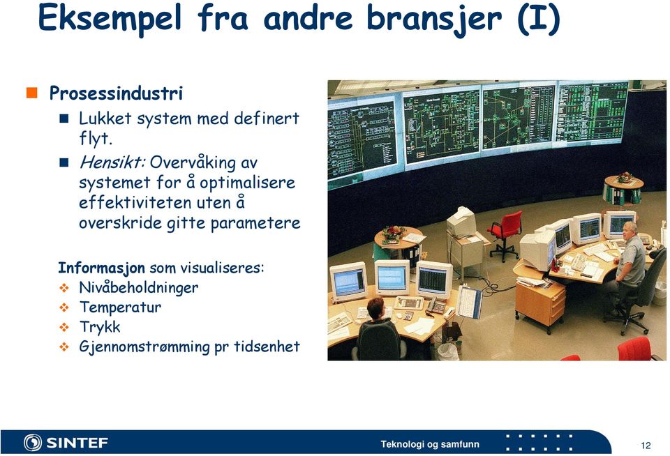 Hensikt: Overvåking av systemet for å optimalisere effektiviteten