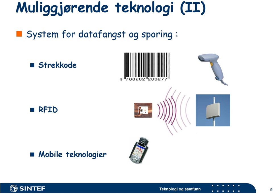 datafangst og sporing :